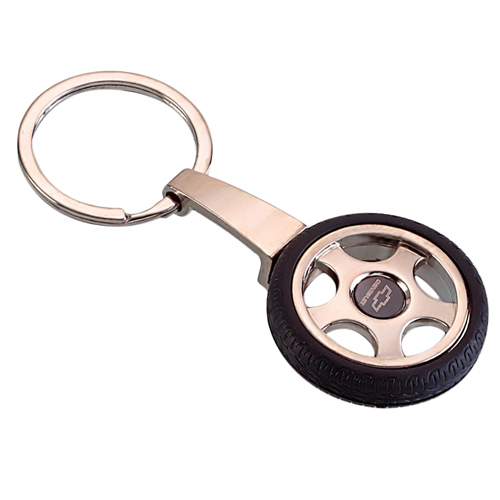 Metal Tyre Shape Keychain