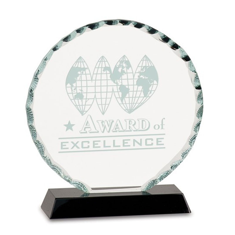 Premier Facet Cirlce Glass Award