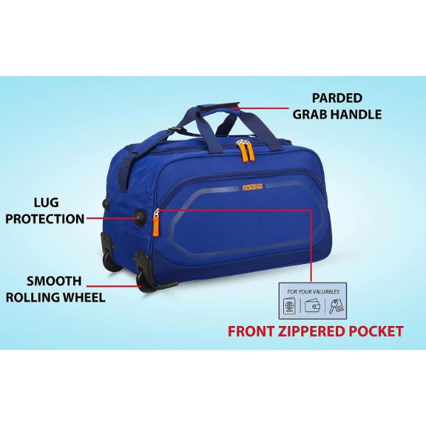 American Tourister Polyester Atom Wheel Duffle Bag 