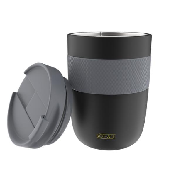 Black and Grey Travel mug 