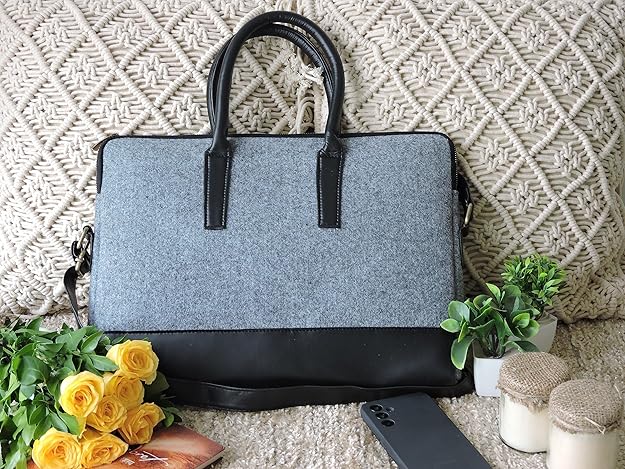 Smaller Footprint Felt Laptop Bag 