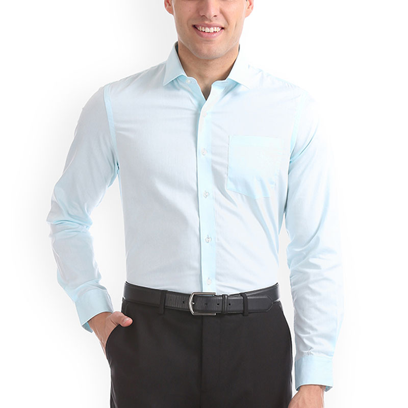 Arrow Men Sky Blue Slim Fit Shirt