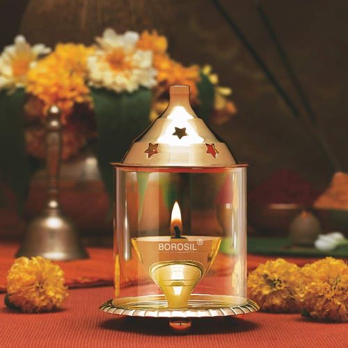 HDTRAKDB100 AKHAND DIYA BRASS MEDIUM