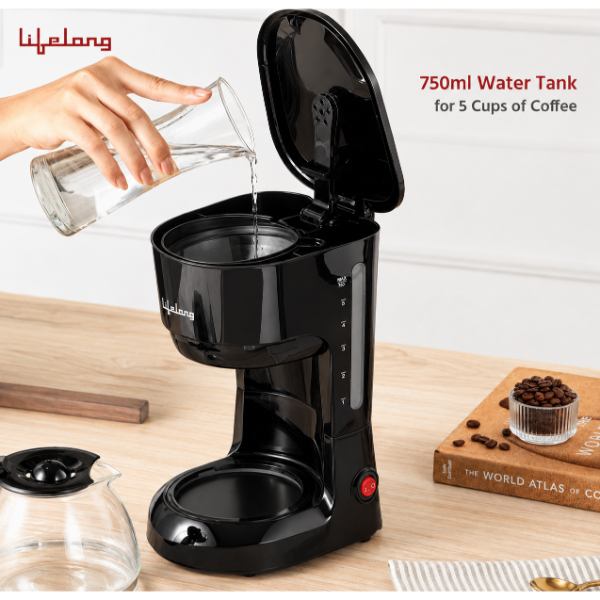 Lifelong Drip Coffee Maker for Five Cups