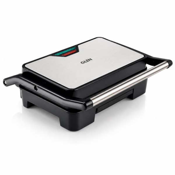 Glen Press Grill with Non-stick Plates Oil Collector Tray