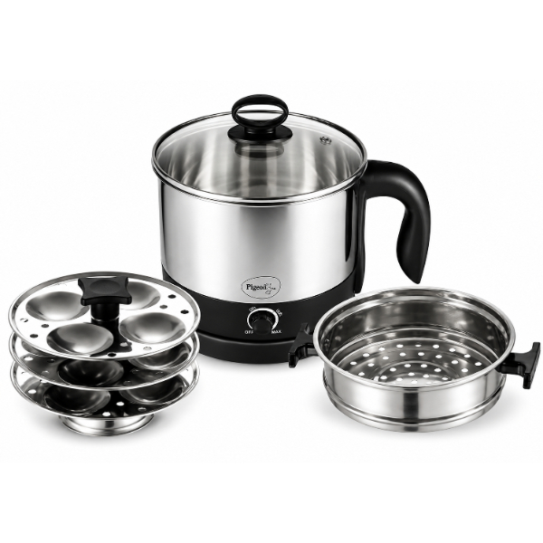 Pigeon Multipurpose Kessel with Idli Stand and Steamer