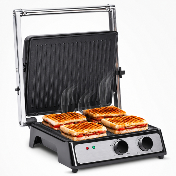 AGARO Grand 2000 Watts Super Jumbo Sandwich Maker with Non-Stick Grill Plates