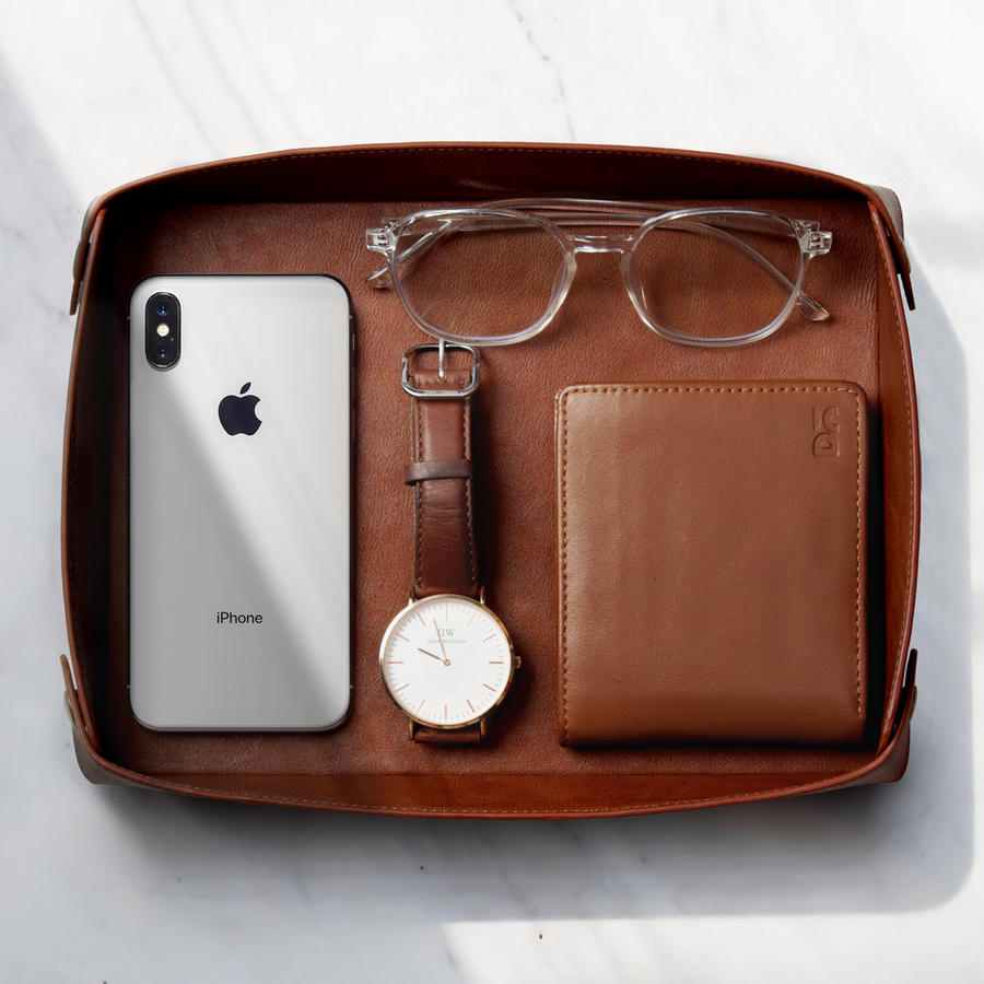 Valet Vegan Leather Tray