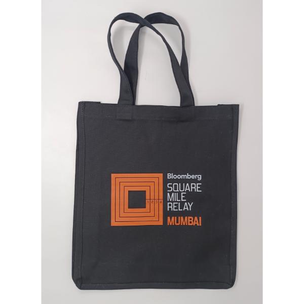 Black Canvas Tote Bag