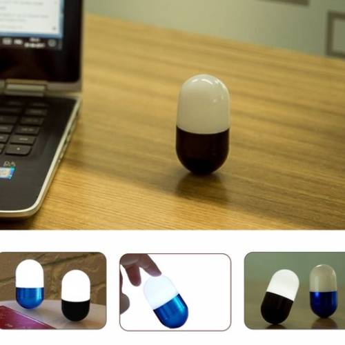 Capsule shaped desktop light