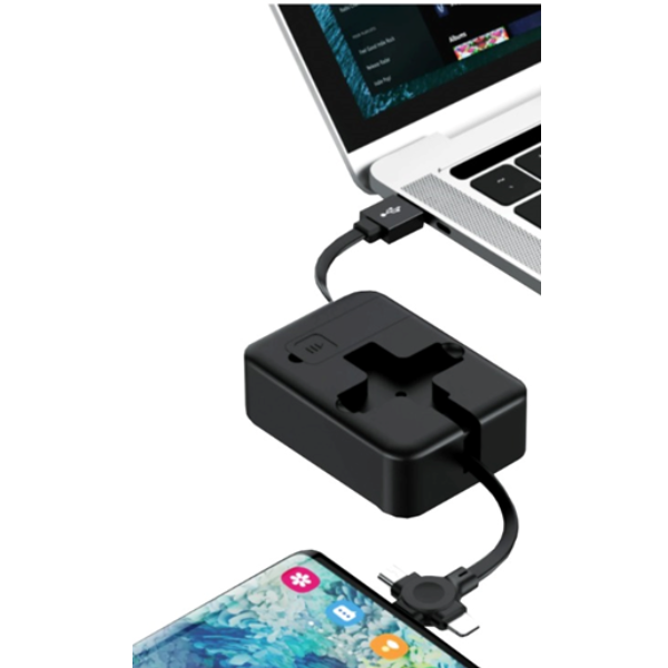 Yoyo Stand Retractable 3 in 1 Data Charging Cable with Mobile Stand