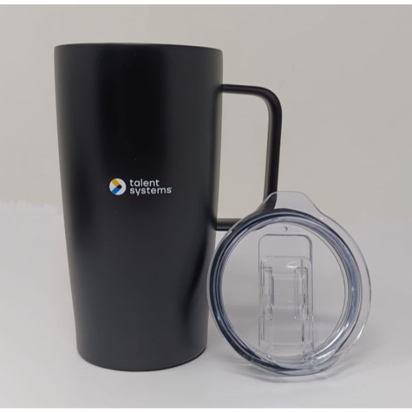 Travel mug for talent system