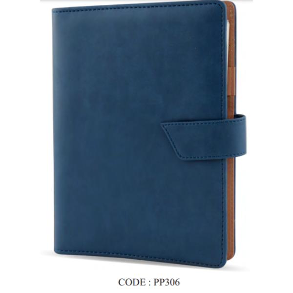 Leather Blue Diary 