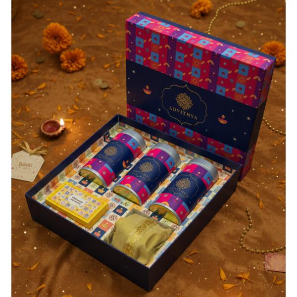 Deepavali Nut and Blossom Crate