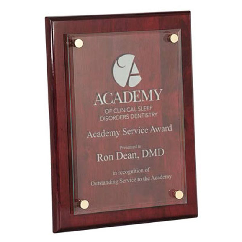 Rosewood Acrylic Award Plaque