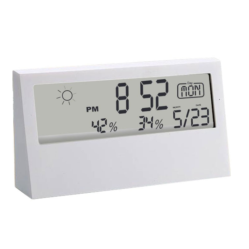 Sharp Weather Station Clock With See - Thru Display