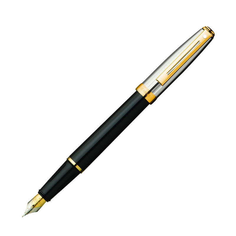 Sheaffer Prelude Black Onyx Laque 22K Gold Trim BallPen