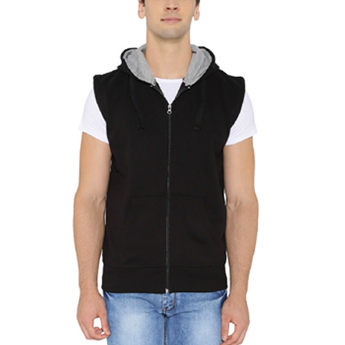 Sleeveless Zipper Hoodie