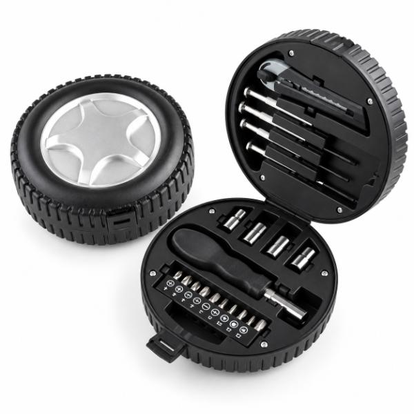 Compact Tyre Shaped Toolkit 20 Pieces