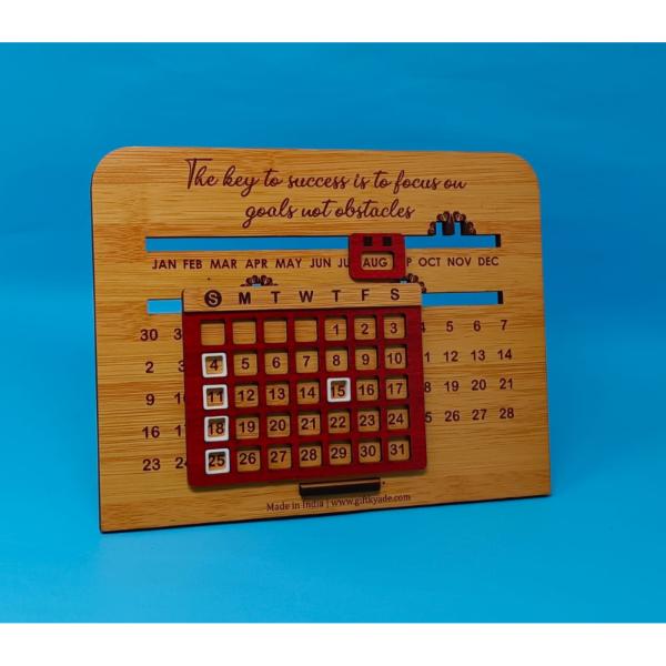 Perpetual Wooden Table Calendar