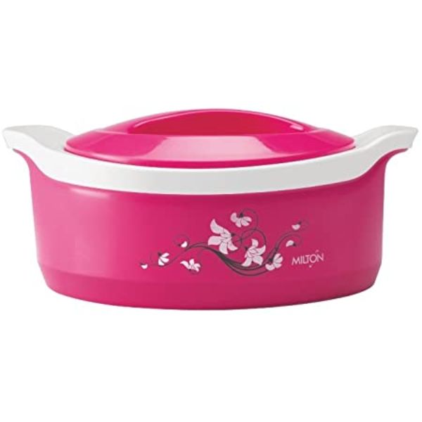 MILTON Microfiber Floral Casserole 1000ml Pink